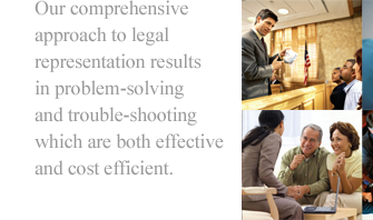 Attorneys with a comprehensive approach to legal services.